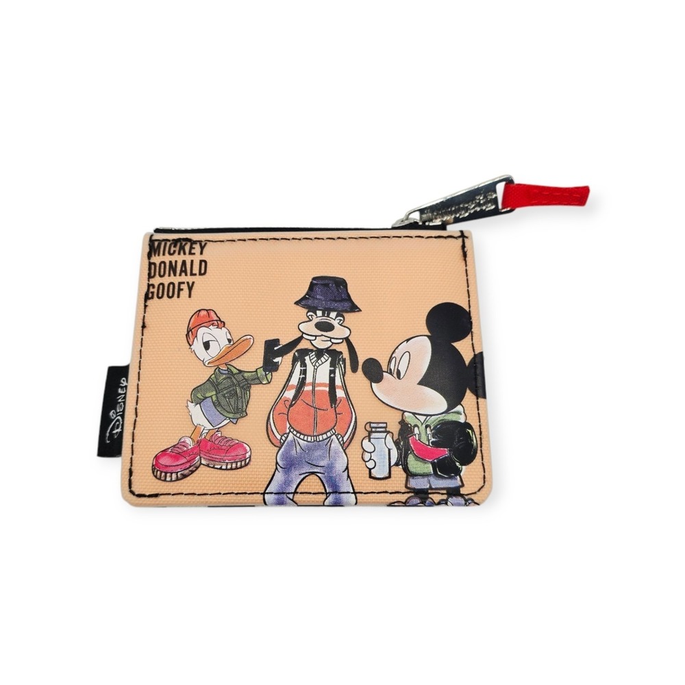 Loungefly Disney Mickey Donald‎ Goofy Checkered Cardholder BoxLunch Exclusive